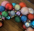 Multi Color Rainbow Party Wreath Christmas Handmade Deco Door Hanger 20 