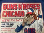 Limited Edition 2021 Guns N    Roses Concert Poster Wrigley Field Beautiful Frame