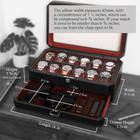 12 Slot Watch Box With Drawer Red Black Jewelry Organizer Gift For Men