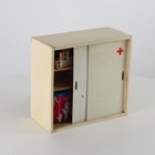 Vintage Medicine Cabinet  Red Cross Pharmacy Cabinet  Mid Century Bath Storage