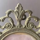 Vintage Ornate Victorian Brass Frame-oval-made In Italy