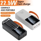 50000mah Power Bank External Portable Battery Pack Fast Charging For Cell Phone