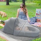4-in-1 Portable Baby Travel Bed And Sofa  Baby Bassinet With 2-in-1 Mosquito    