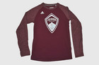 Adidas Mens Mls Colorado Rapids Climalite Long Sleeve Ultimate Tee Shirt New S