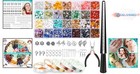 Jewelry Making Kit Crystal Beads 1660pcs Includes Tools For Adults Diy Crafts