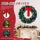 48   60in Perfect Christmas Holiday Wreath In outdoor With Lights Party Decor