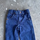 Wrangler Kids Jeans Adjustable Waist Dark Wash Denim Pants 5 Slim Vintage