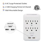 Multi-function Wall Mount Outlet Adapter  Surge Protector Charging Station  Ovii