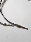 Vintage Pink Rhinestone Steer Cow Skull Rodeo Bolo Tie  169