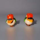 Vintage Ceramic Woodpecker Salt Pepper Shakers Set Japan Hand Painted Birds
