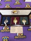 Vtg Disney Mickey Mouse Collection Pocket Watch Set Of 3 Limited Edition Watches