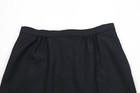 Vtg 90s Streetwear Womens 14 Blank Knit Full Length Skirt Business Wear Black Us