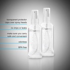 1 200pc 30ml 60ml Travel Spray Bottle Plastic Transparent Perfume Empty Atomizer