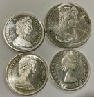 1954   1967 Canada Silver Coin Lot Of 4 Nice Collector Coins 50 Ct   Silver  