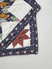 Vintage Handmade Beautiful Lone Star Pattern Multicolored Quilt 84x82 Inch
