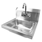 Commercial Stainless Steel Hand Wash Washing Wall Mount Sink Kitchen