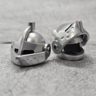 5pack Custom Silver Knight Helmet W Visor Block Accessory For Minifigs C13tk18