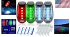 4pack Waterproof Battery Powered Marine Boat Navigation Lights For Boat Kayak