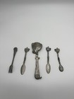 Set Of 5 Vtg  Pewter Flatware
