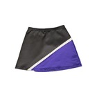 Champion Force Athletics Cheer Skirt D3 Adult 2xl Black Purple Logo A2xl