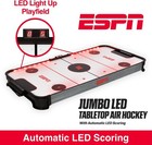 Espn 50in Jumbo Air Hockey Table Led Scoring 4 Pucks 2 Paddles - Nib