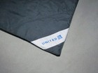 Vintage United Airlines First Class Navy Quilted Cabin Blanket Duvet 72  X 52  1