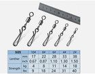 Fishing Swivels Snap 50 200pcs Fishing Rolling Swivel Barrel Snap Lure Connector