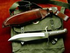 Excellent Viet Nam Era Western Cutlery Model 49 Bowie  Original Sheath 