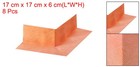 8pcs Outside Waterproofing Corner Shower Polyethylene Seamless Orange