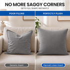 Throw Pillow Inserts 18x18     4 Pack Square Decorative Cushion Stuffers For Couch