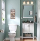 Funny Bathroom Rules Sign - Rustic Bathroom Decor For Farmhouse  Western   Count