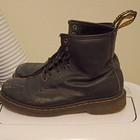 Dr  Martens Men s Black Leather Chukka Ankle Boots Lace-up Round Toe Us 9