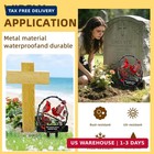 Lodou Graves Cemetery Decorations cardinals Memorial Grave Markers For Cemetery