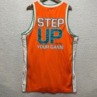 Aka Demiks Mens Orange Stadium Rain Maker Basketball Jersey Size Large