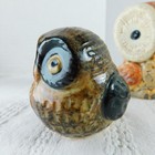 Owl Figurines Lot Of 8 Ceramic Soapstone Pottery Resin Vase Vintage Decor Birds