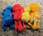 Vintage Sesame Street Plush Stuffed Animal Lot Applause Hasbro Tyco