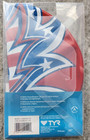 New In Package  Tyr Swimming Graphic Silicone Swim Cap Red White   Blue
