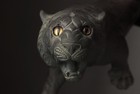 Fine Japanese Meiji  late 19thc  Small Bronze Tiger  Tsunemitsu