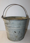 Vintage Galvanized Metal Minnow Bucket  1102  9  Tall  8 37