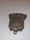 Antique Bostonia Art Nouveau Beaded Change Purse Ger  Silver 3 1 2  X 3 