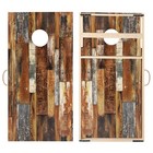 Solid Wood Cornhole Boards 4  X 2  Regulation Size  Both Sides Printed Wood G   