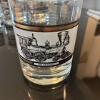 Vintage Commemorative Set Of 5 Drinking Glasses By Avon  the General Locomotive 