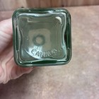 Vtg Green Glass Ribbed Bottle 10 75    Square Decanter Canada
