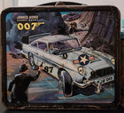         rare Vintage 1966 James Bond  007  Secret Agent Metal Lunchbox W  Thermos  
