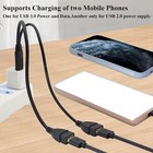 Usb 2 0 A Male To 2 Dual Usb Female Jack Y Splitter Hub Power Cord Adapter Lot