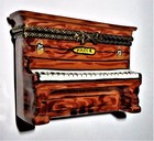Limoges France Box -upright Piano   Candelabra   Sheet Music- Musical Instrument