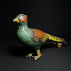 Vintage Old Winding Tin Plate Toy Peacock Japan Beautiful Litho Collectible1940