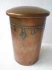 Antique Silver Crest Company Bronze  Humidor With Decorative Sterling Overlay