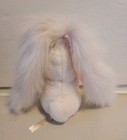 Applause Hare White Rabbit Plush 9  Long Ears Plush Stuffed Animal With Brush