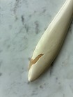 Vtg Painted Wood Hand Held Mirror Beveled Glass Oval Florence Vanity Decor